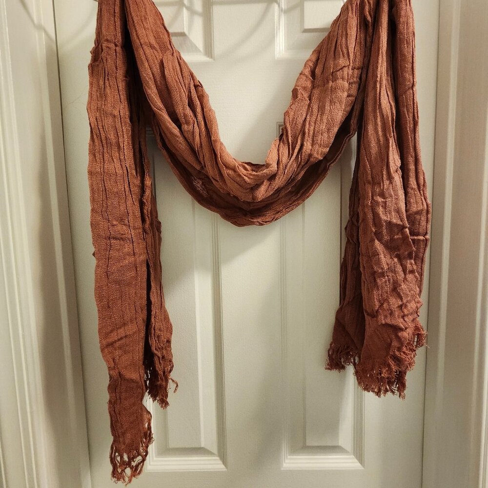 Shimmery Gold and Rose Scarves